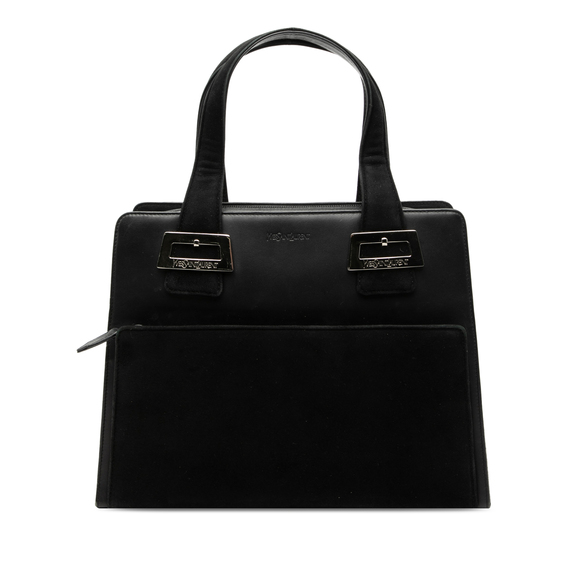 Pre-Loved Saint Laurent Leather and Tribute Suede Top Handle Bag